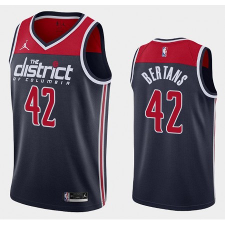 Herren NBA Washington Wizards Trikot Davis Bertans 42 Jordan Brand 2020-2021 Statement Edition Swingman